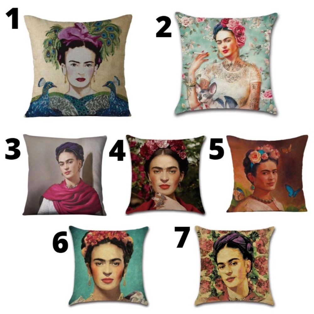 Frida Kahlo Decorative Pillow Case - Picture 5 of 5